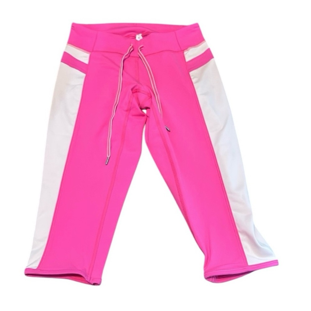 Lululemon Cropped Vibrant Pink Athletic Leggings
